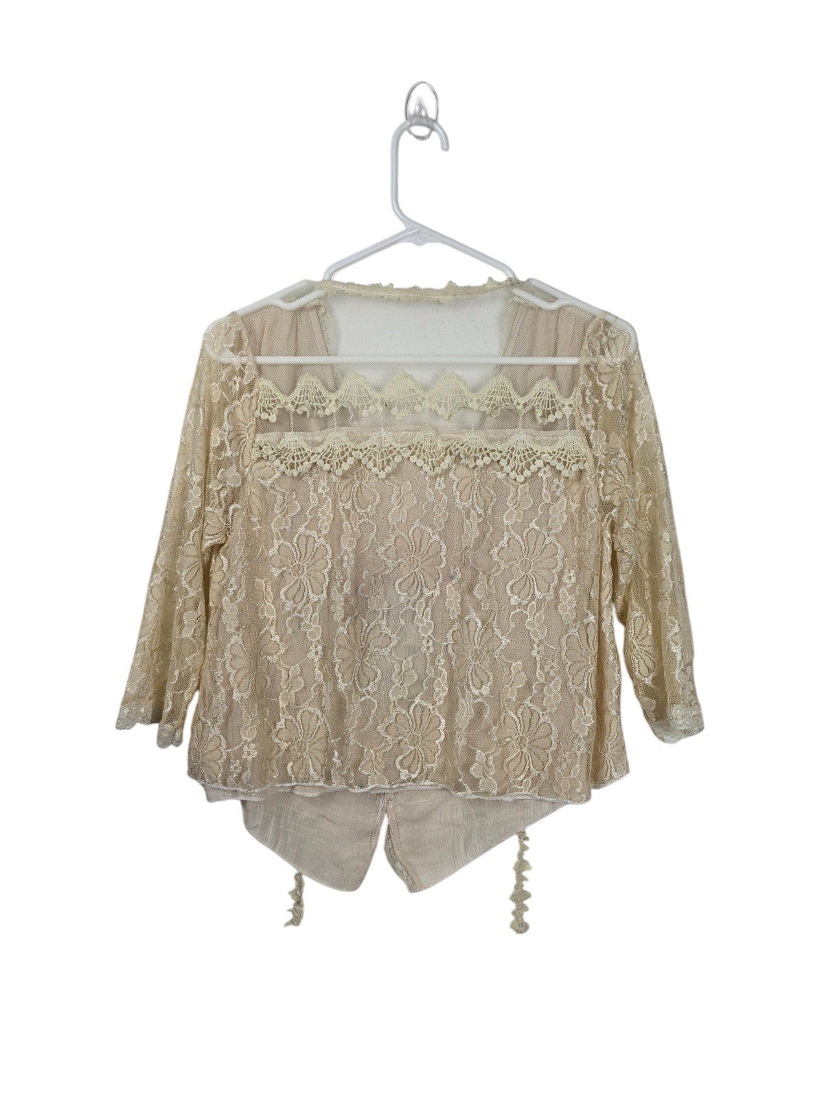 Unexpectedly You Golden Hour – Lace Boho Cardigan Top